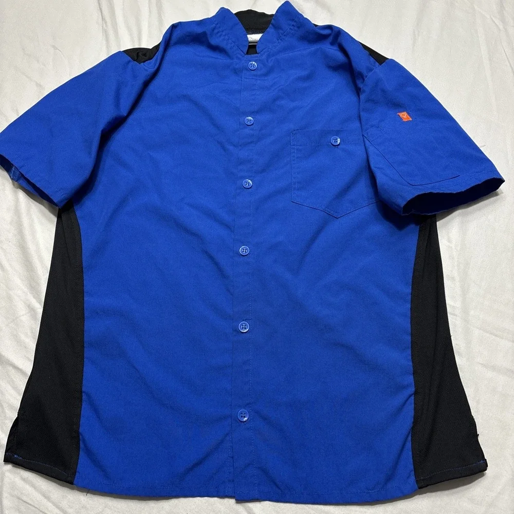 Cook Cool By Happy Chef XS Blue Black Mesh‎ Breathable